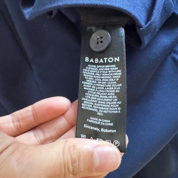 NWT Babaton Pleated Pant in Navy Size 10 - Picture 9 of 9